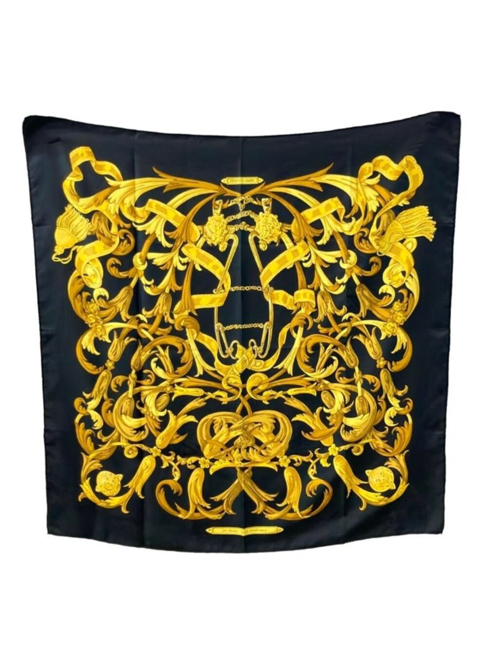 Hermes Scarf Silk 100% Carre 90 le Mors a la Conetable